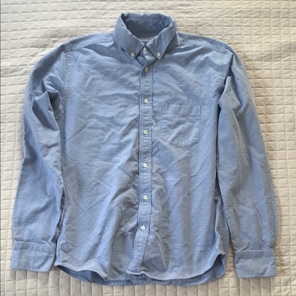 Brooklyn Tailors Other - Brooklyn Tailors Blue and White Button-Down Shirt, Slim Medium